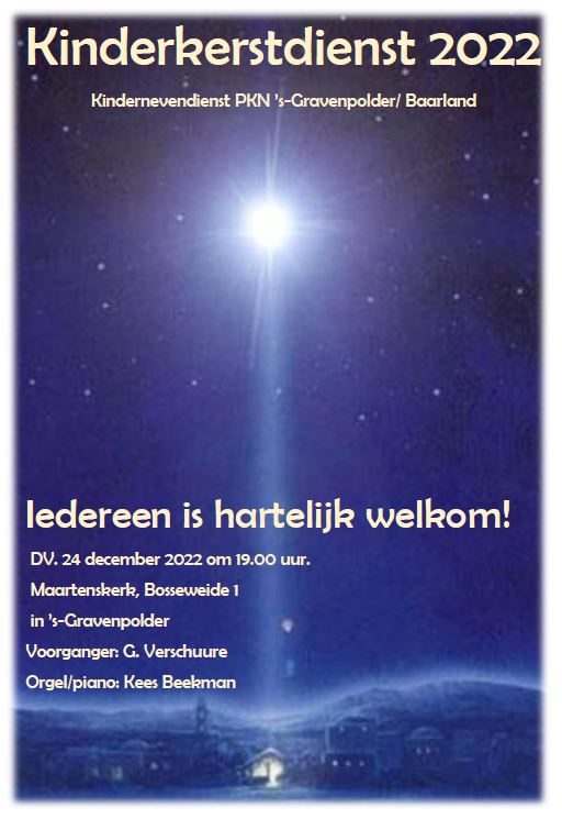 affiche kinderkerstdienst 2022
